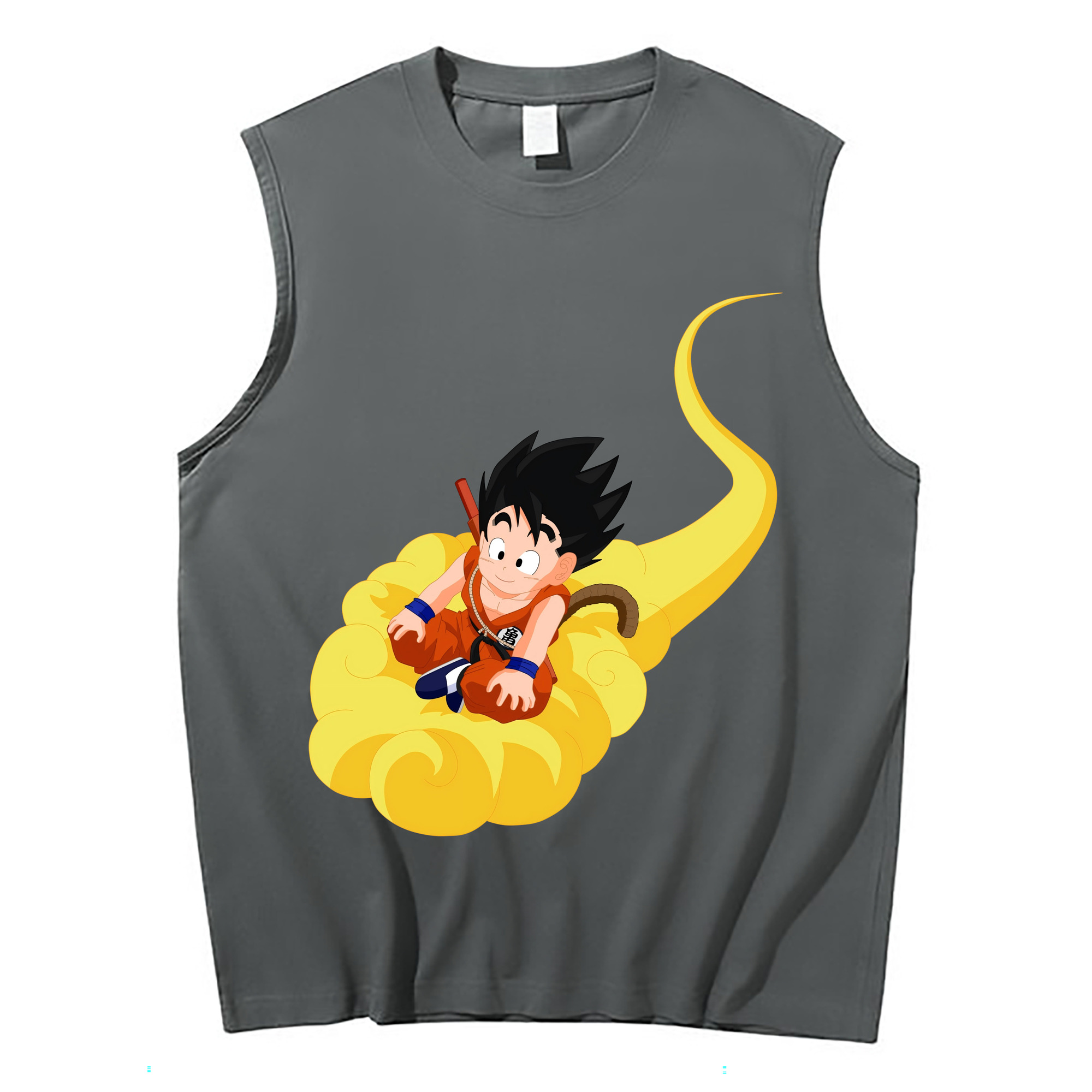 （画像用） ドラゴンボール 孫悟空（そん ごくう）Son Goku カカロット DRAGON BALL Kakarotto コットン100％タンクトップ（フロントプリント）